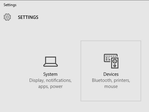 الأجهزة-Settings-Windows-10