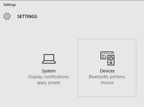 الأجهزة-Settings-Windows-10