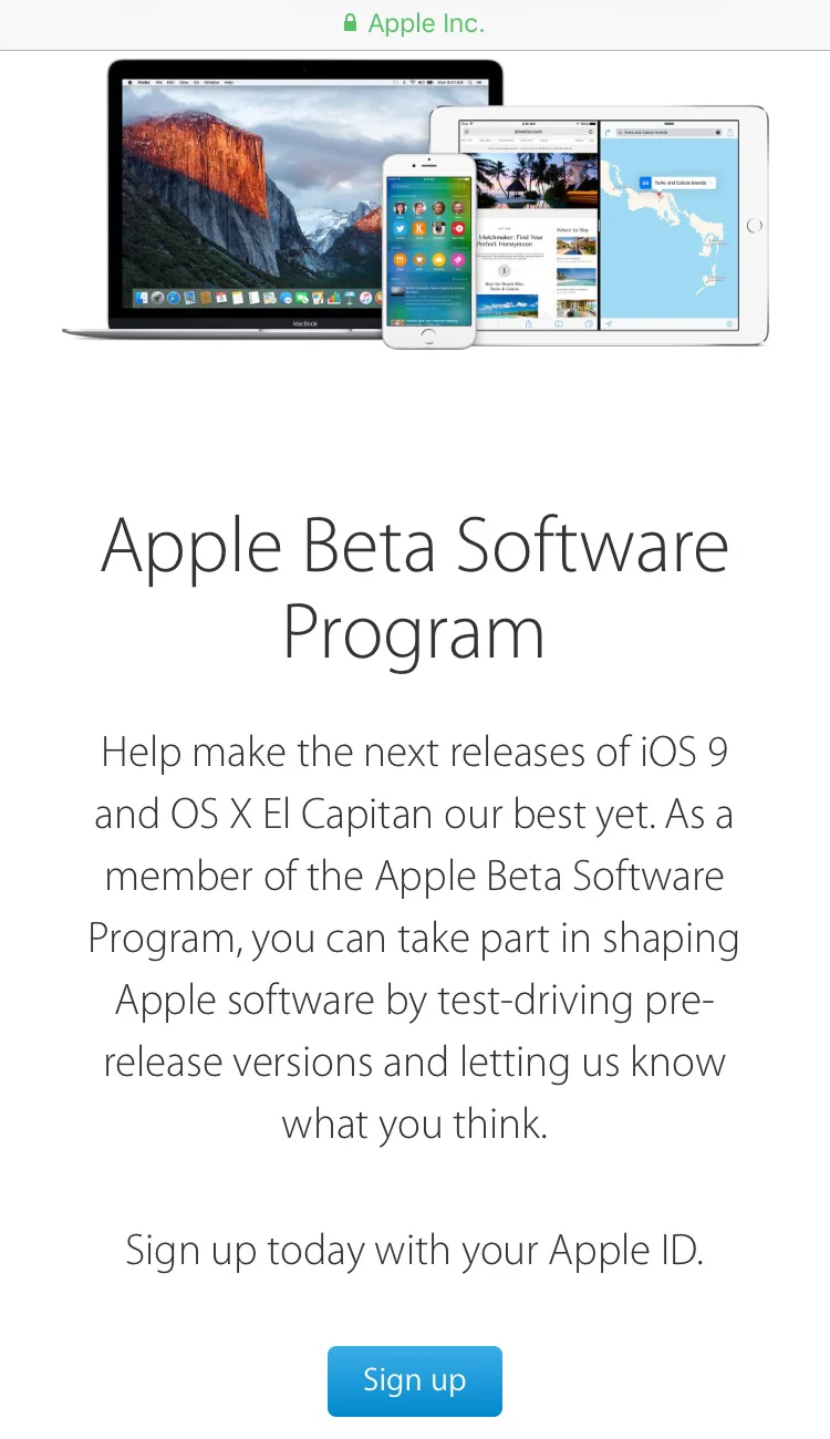 Apple_Beta_Програма_програмного забезпечення