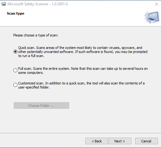 Microsoft Safety Scanner