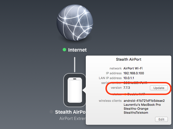 apple airport extreme router hack