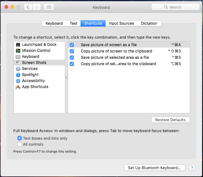 screenshot shortcut for mac