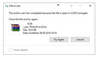 Windows 10 FIX ERROR: The action can't be completed because the file is