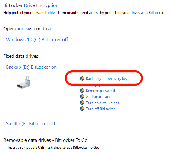 BitLocker Windows Salasõna 5