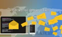 Block email domain in Exim