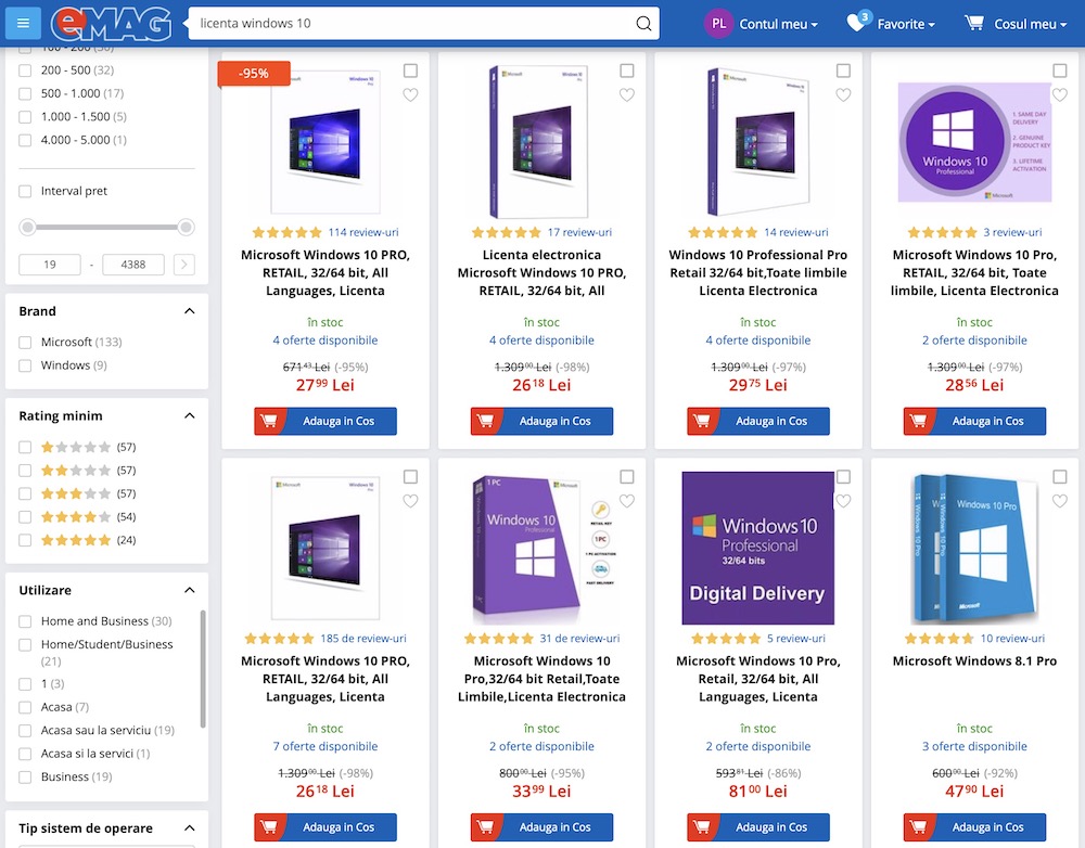 Very Cheap Licenses At Windows 10 Professional Prices Below 5 Eur