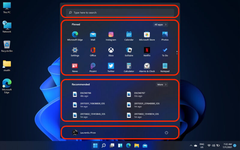 windows 11 menu