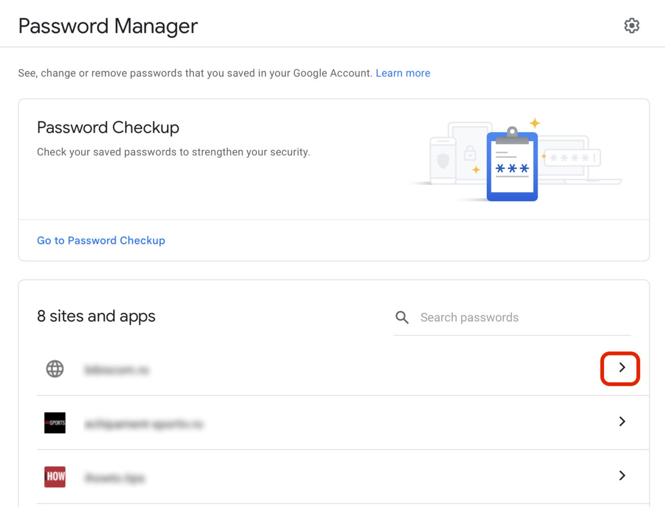 Google Password Manager Password