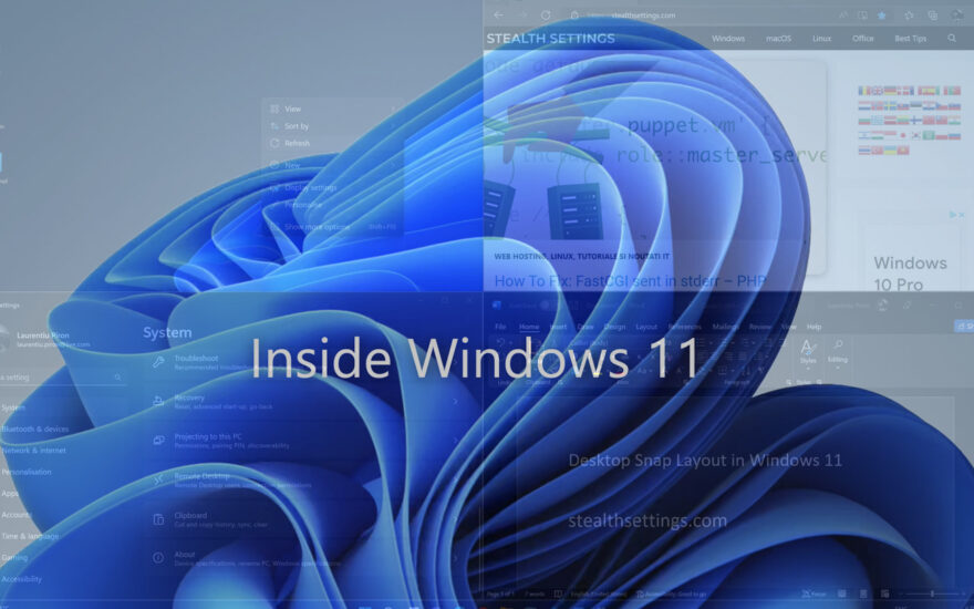 À l'intérieur Windows 11