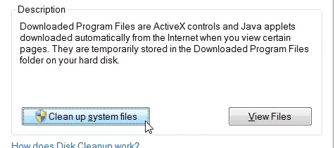 upratať system files