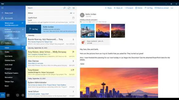 Outlook Mail et Calendrier