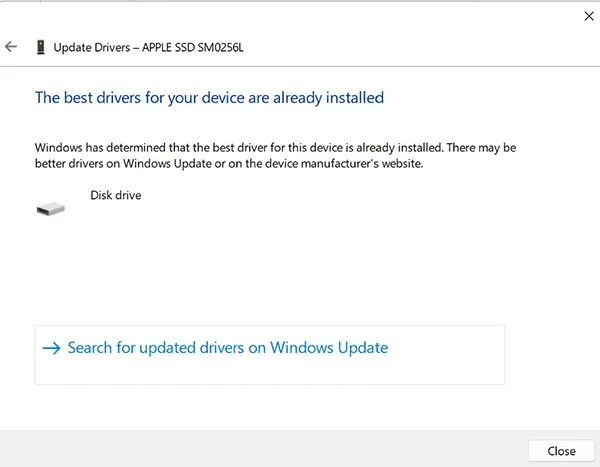 The best drivers for your device are already there installed
