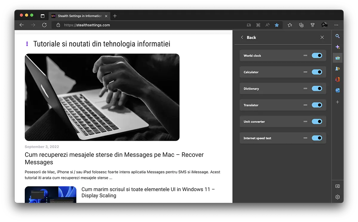 Microsoft Edge CÔNG CỤ
