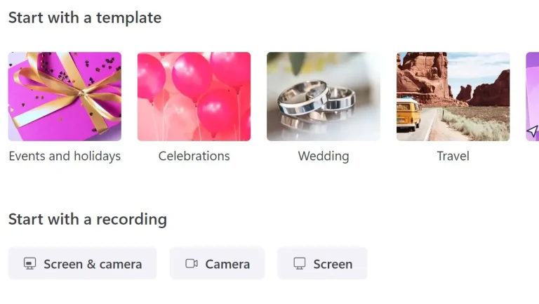 Editor videa Clipchamp v systému Windows 11