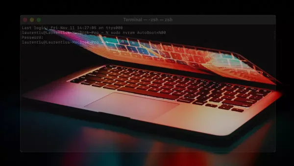 Automaatse käivitamise keelamine a MacBook Pro millal kaas avaneb?