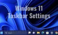 Windows 11 Taskbar Peronalization