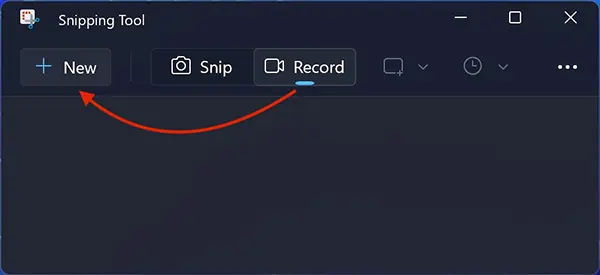 Cómo hacer una grabación de pantalla con Snipping Tool en Windows 11
