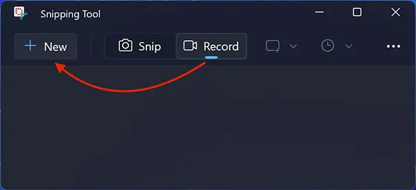 Cum faci screen recording cu Snipping Tool pe Windows 11