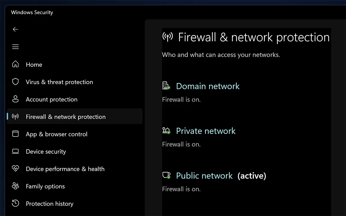 Firewall- und Netzwerkschutz