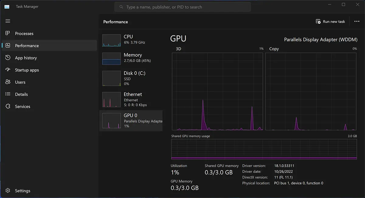 Task Manager UI Update in Windows 11