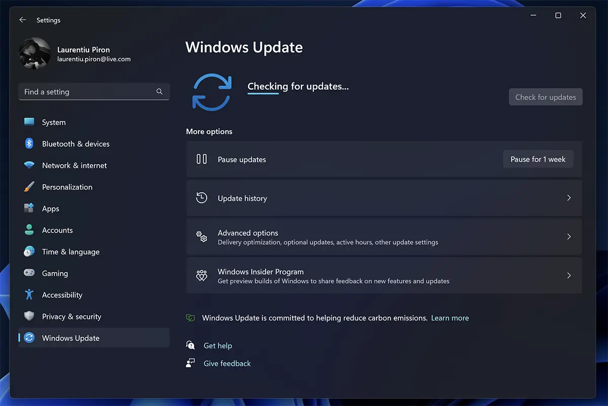 Windows Update in Windows 11