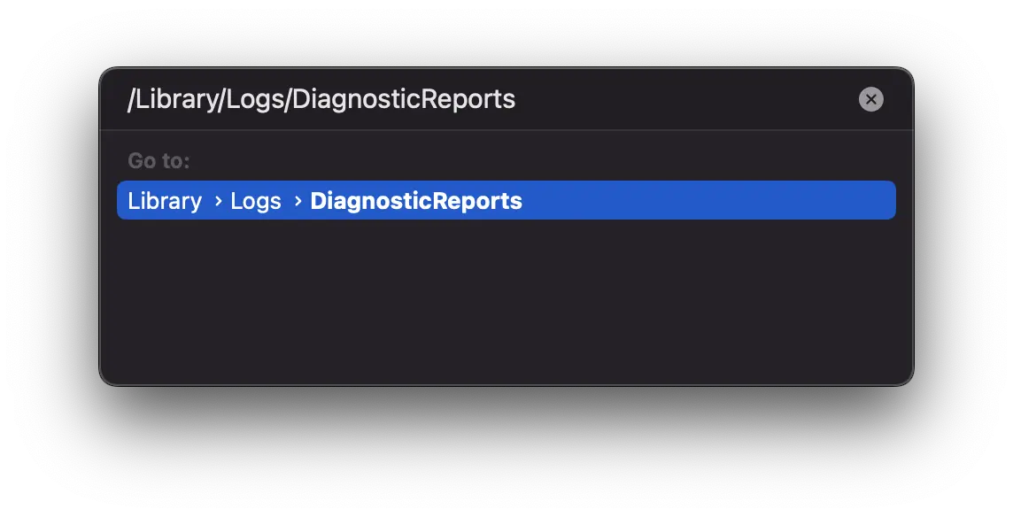 macOS Laporan Diagnostik