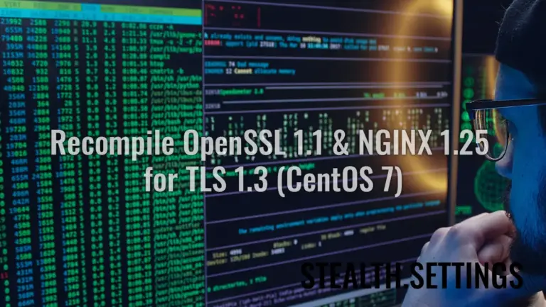Recompile nginx openssl