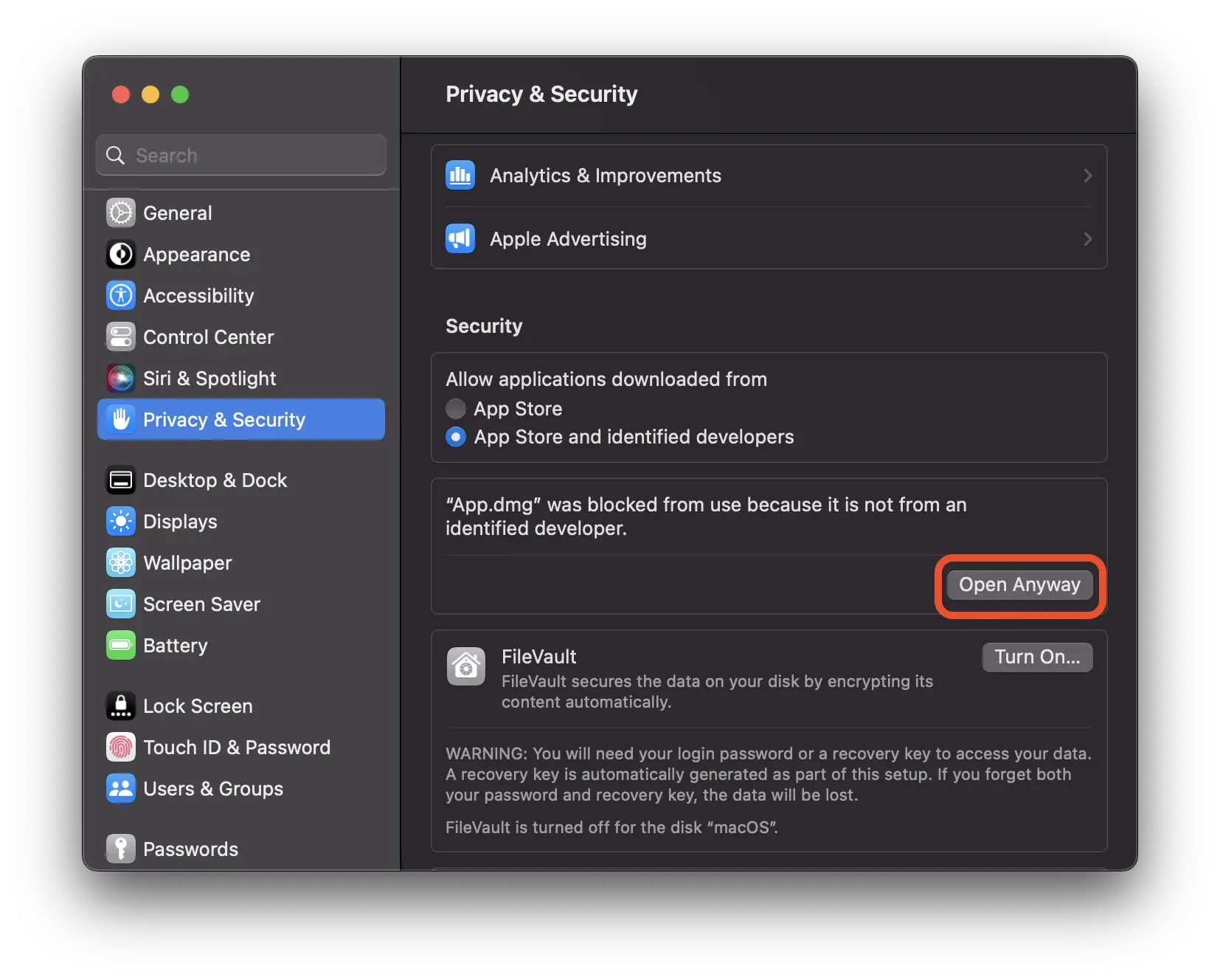 How to disable Gatekeeper on macOS