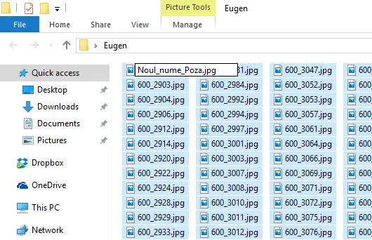 Πώς να μετονομάσετε ταυτόχρονα πολλά αρχεία (εικόνες, έγγραφα) -  Windows
