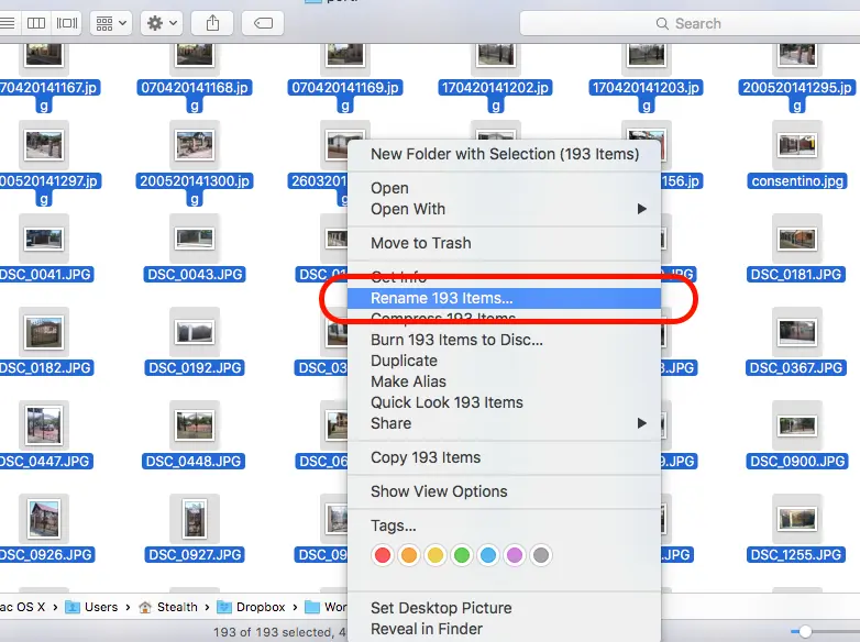 Renommer plusieurs fichiers à la fois sur macOS