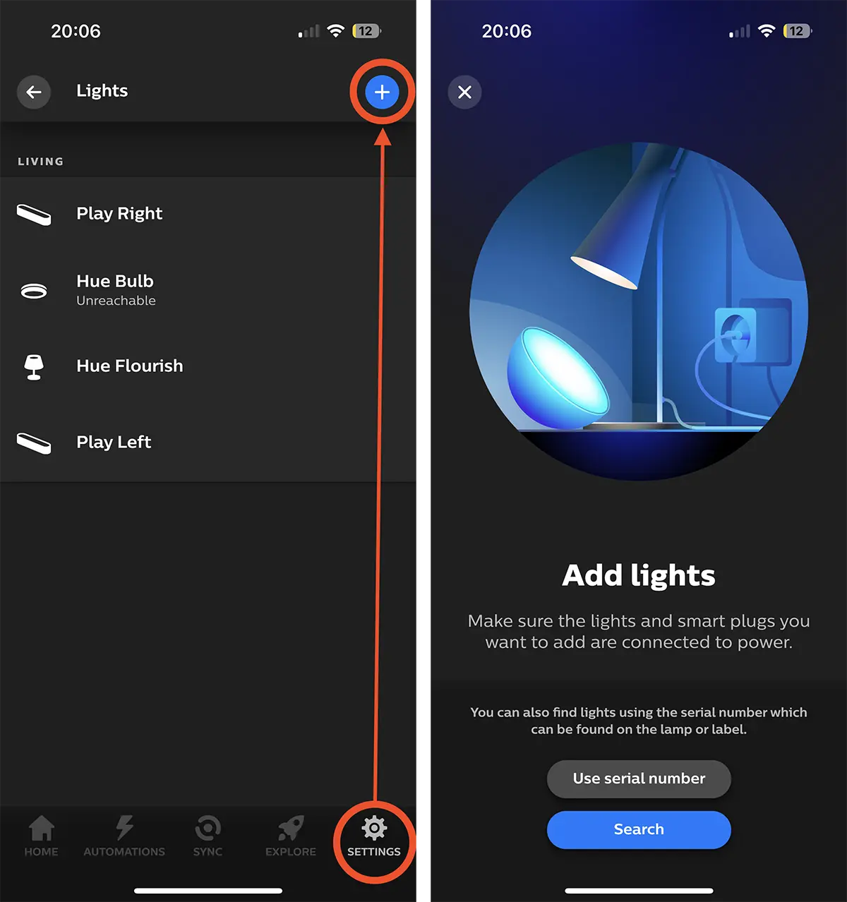 How to connect smart Hue lights to the Philips Hue Bridge