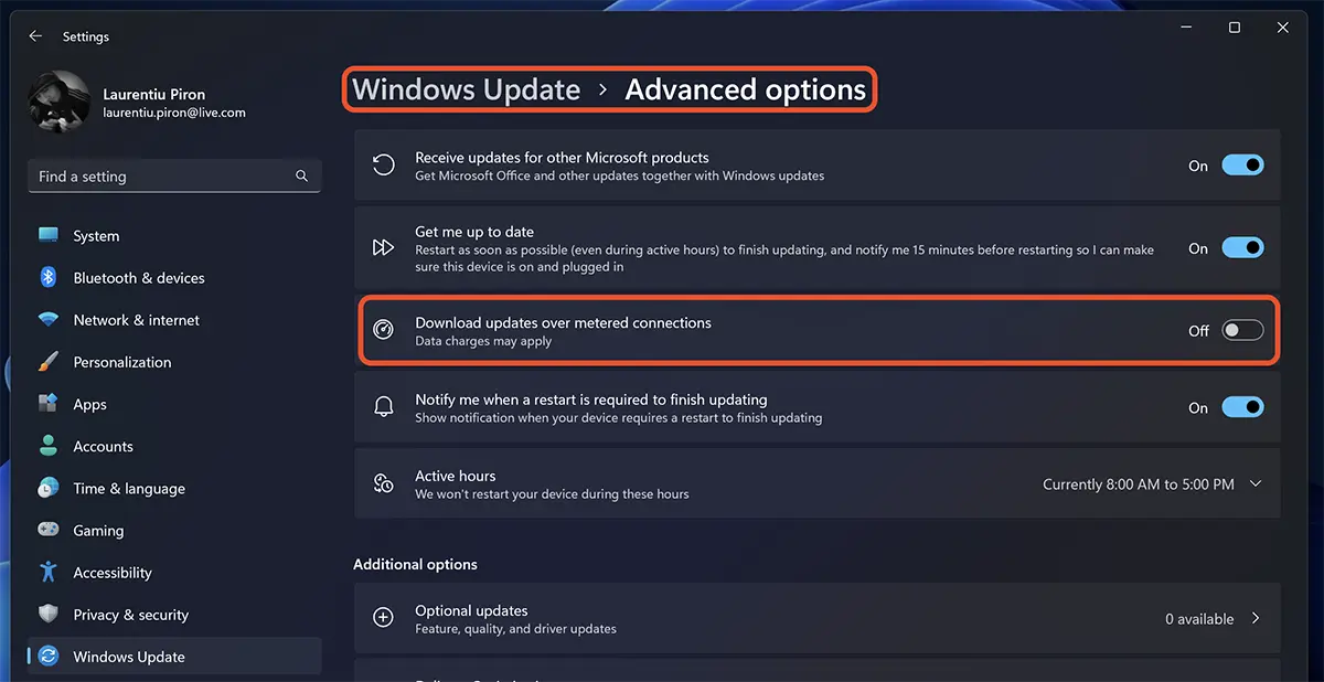 Kuidas lülitada välja automaatsed värskendused Windows 11