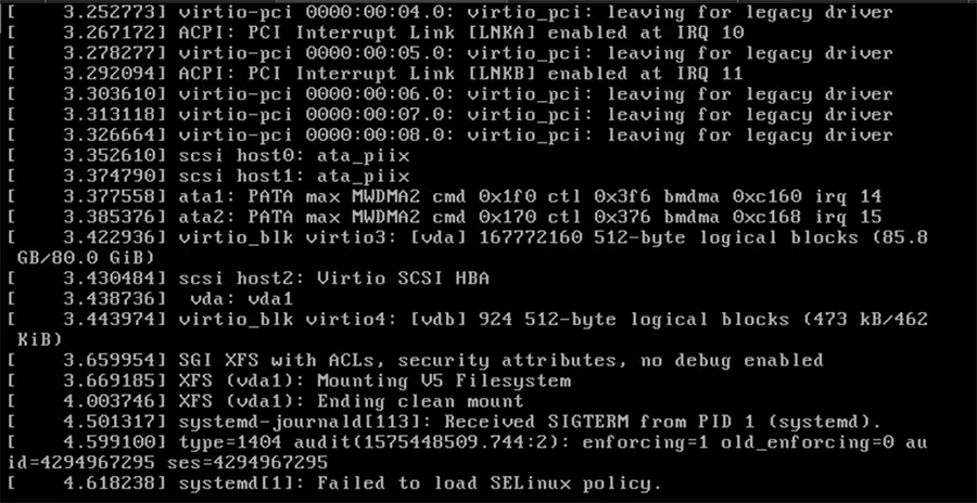 「ロードに失敗しました」を修正 SELinux ポリシー" / CentOS /RHEL