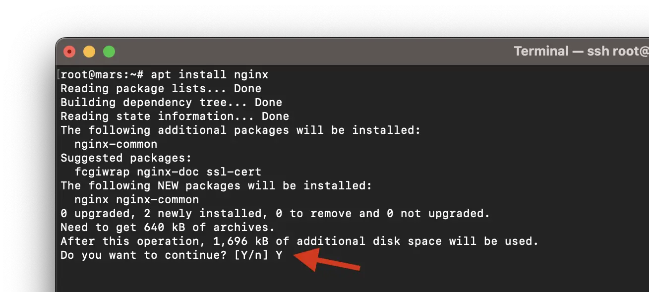 Install Debian 12'de Nginx Web Sunucusu