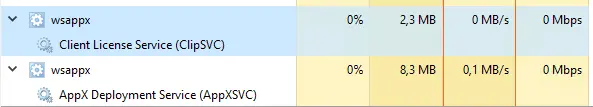 Kas ir wsappx process un kāpēc tas izmanto 100% cietā diska resursu?