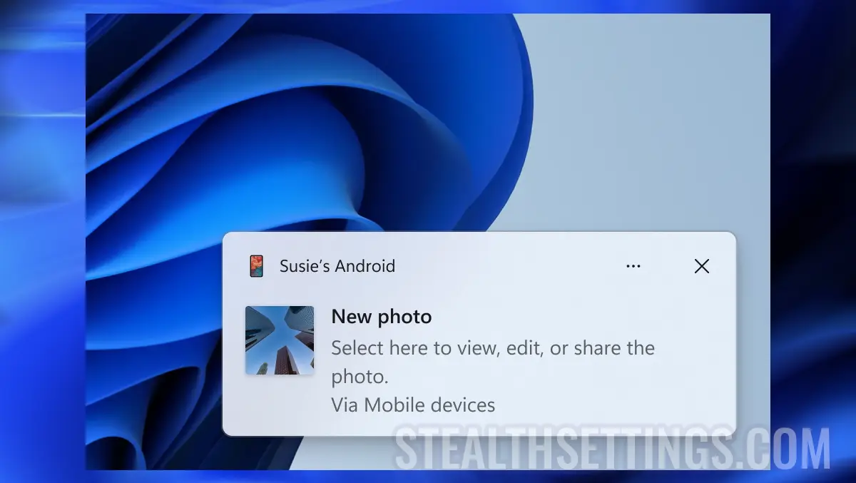 Acces instant la noile fotografii de pe smartphone pe Windows 11