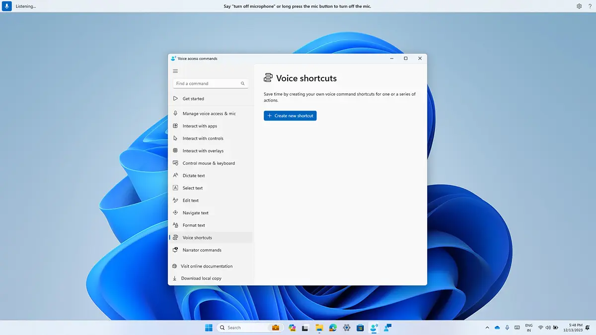 Lệnh thoại tùy chỉnh và hỗ trợ đa màn hình trong Windows 11
