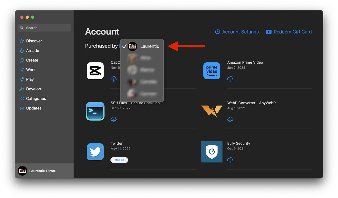 Account Purchased App Store Users
