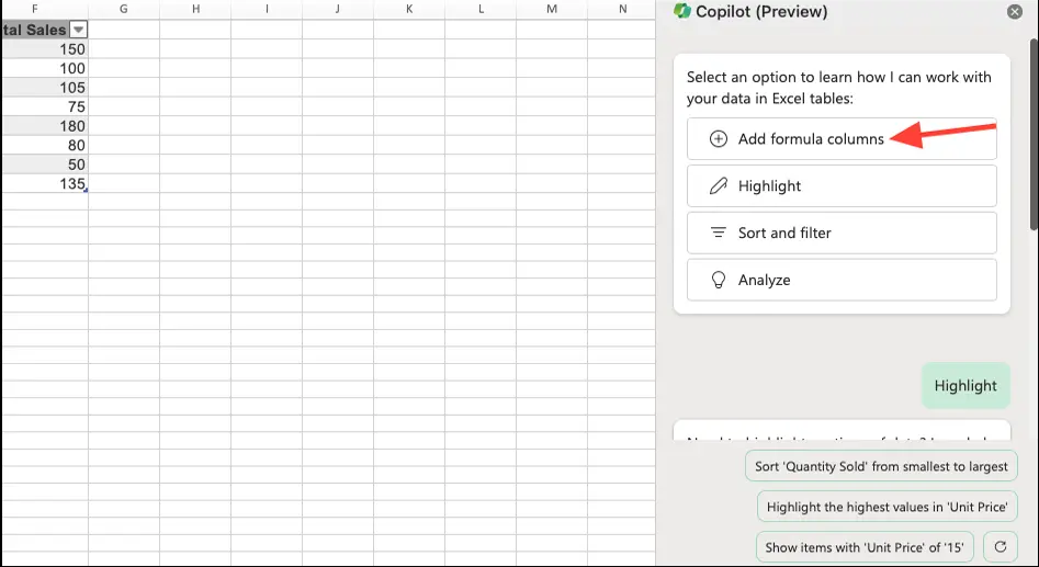 Cum poți să utilizezi Copilot în Excel pentru foi de calcul