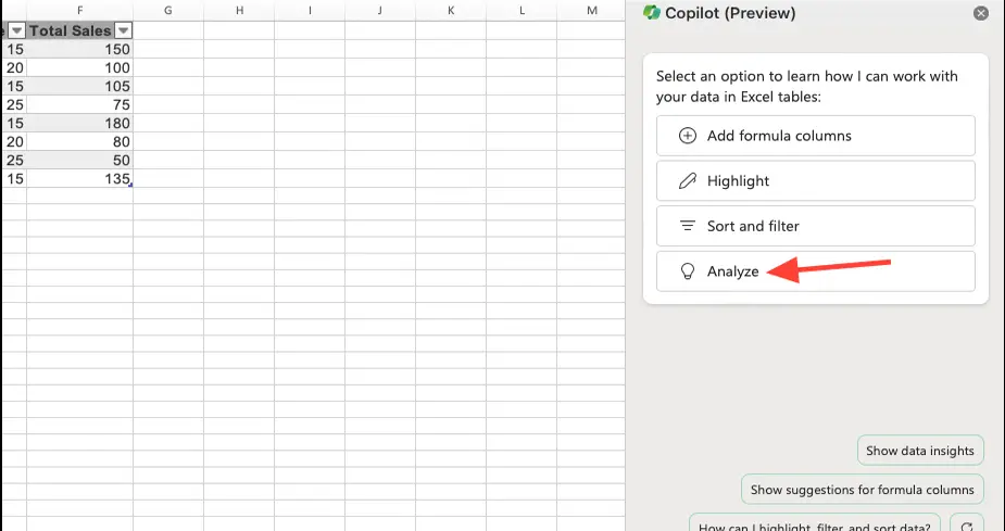 Phân tích dữ liệu Excel