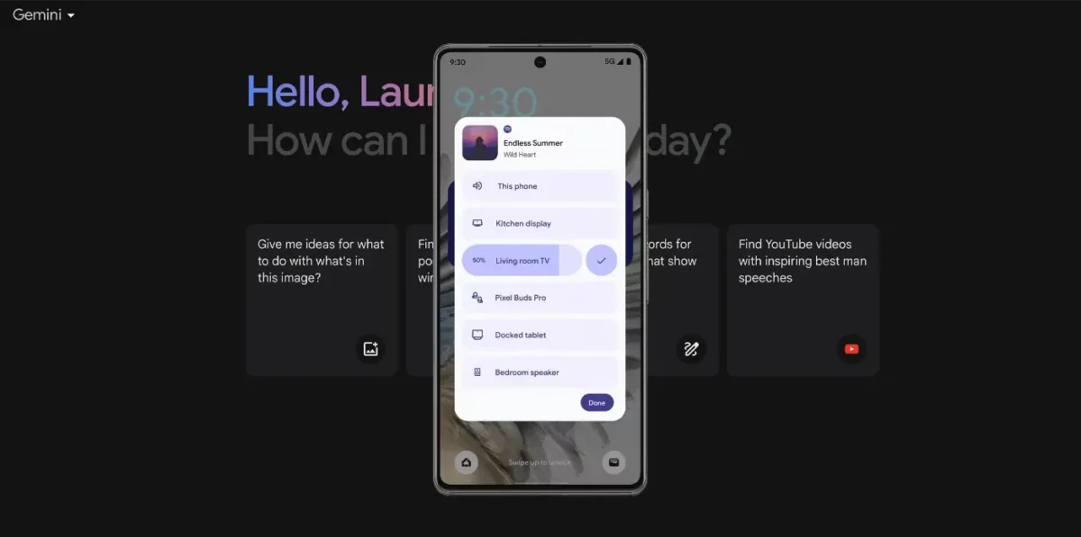 Gemini AI i Android Messages, Android Auto och andra appar.